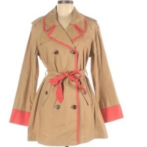 🌈 CLASS ACT- Crown & Ivy Summer Trench Coat 🧥